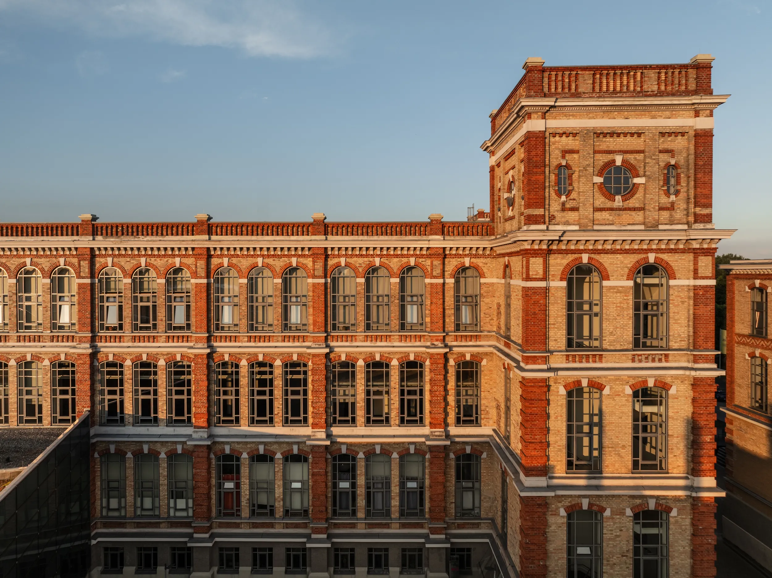 Fabrikschloss Luftaufnahme