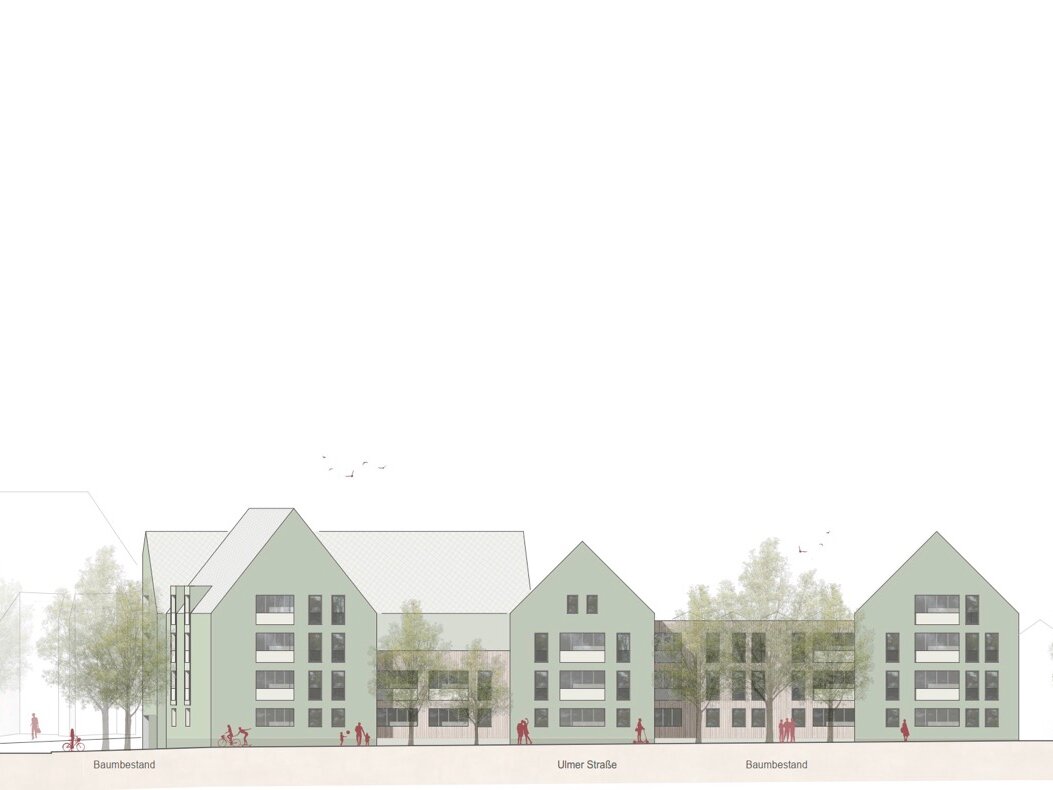 Pfarrhofplatz Günzburg Plan frontal